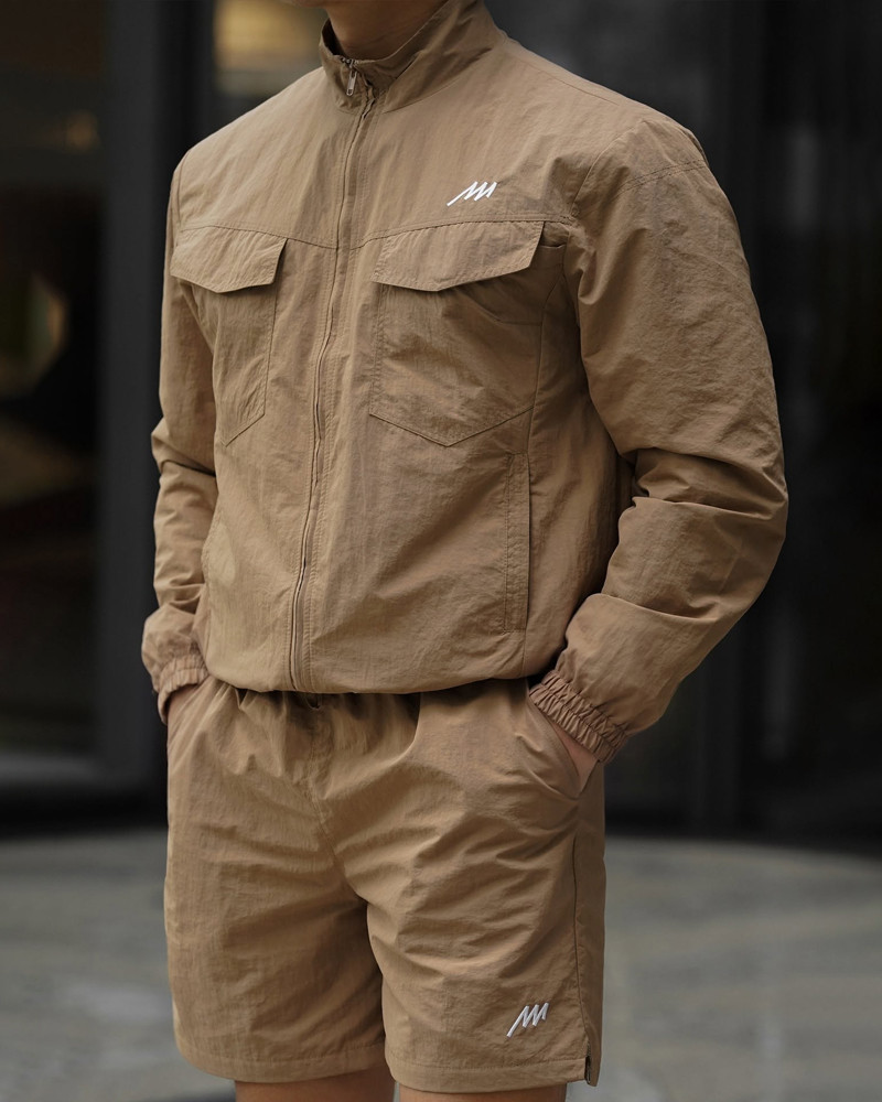 quần shorts m1.0 màu camel beige