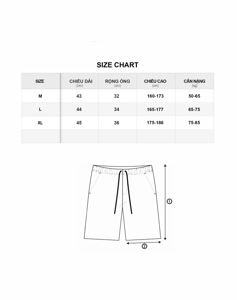 quần shorts m1.0 màu đen